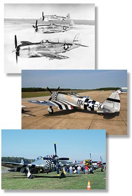 Photos of P-47 Thunderbolt aircraft